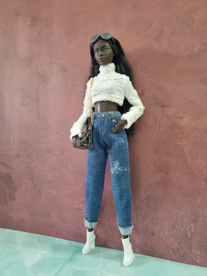 Top and  jeans for Barbie