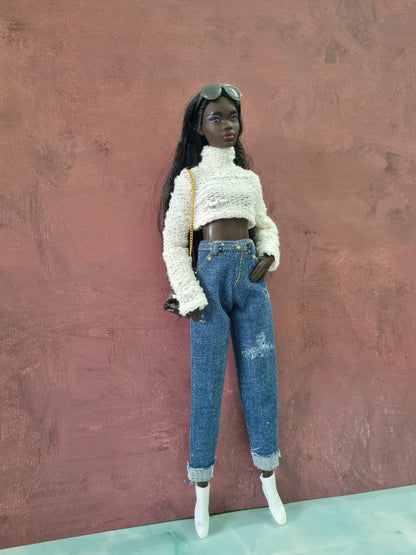 Top and  jeans for Barbie