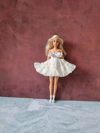 White dress for Barbie doll