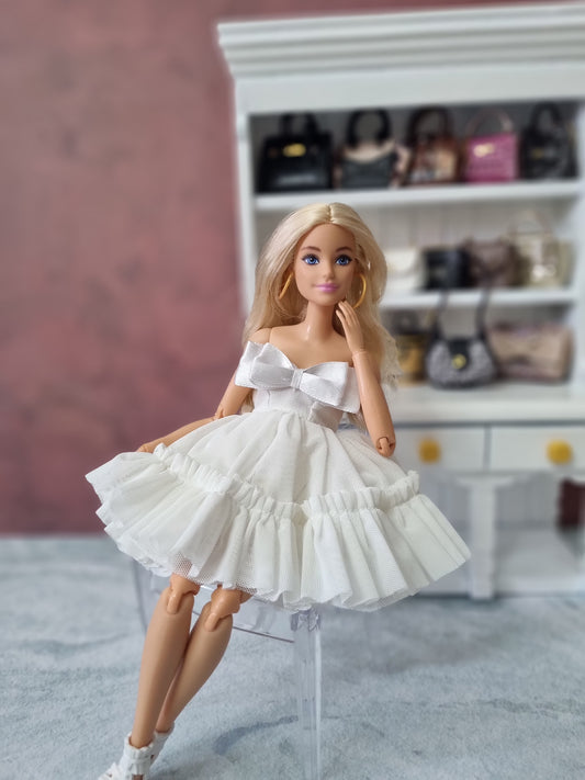 White dress for Barbie doll