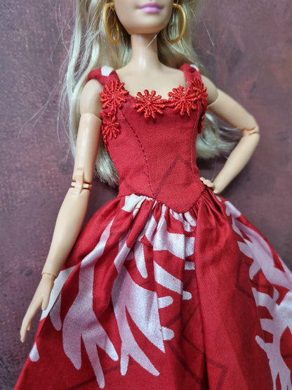 Red dress for Barbie