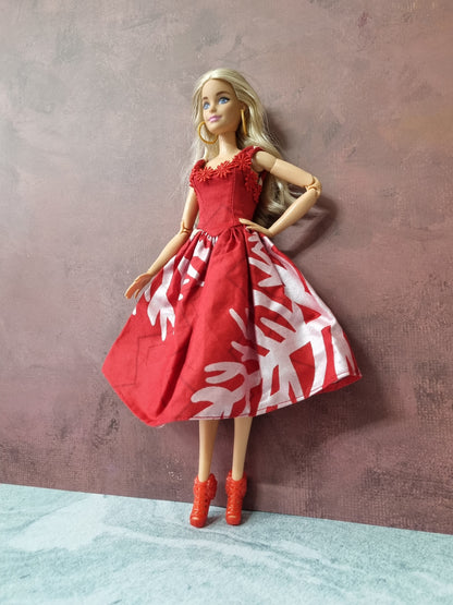 Red dress for Barbie