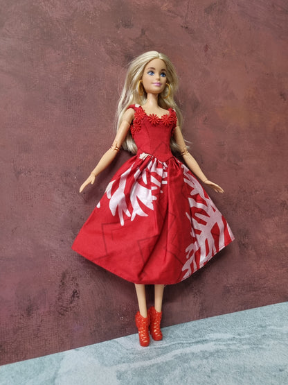 Red dress for Barbie