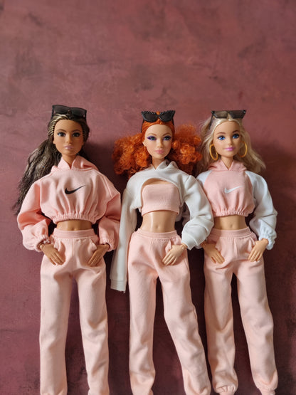 Hoodie croptop for Barbie