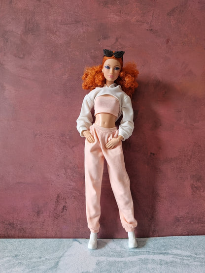 Hoodie croptop for Barbie