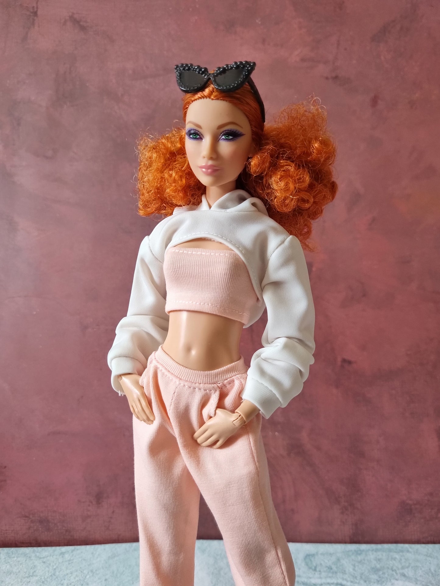 Hoodie croptop for Barbie