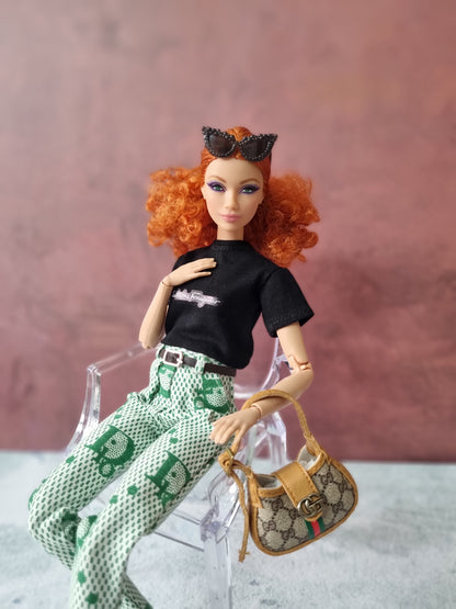 Handbag for barbie, 1:6 doll