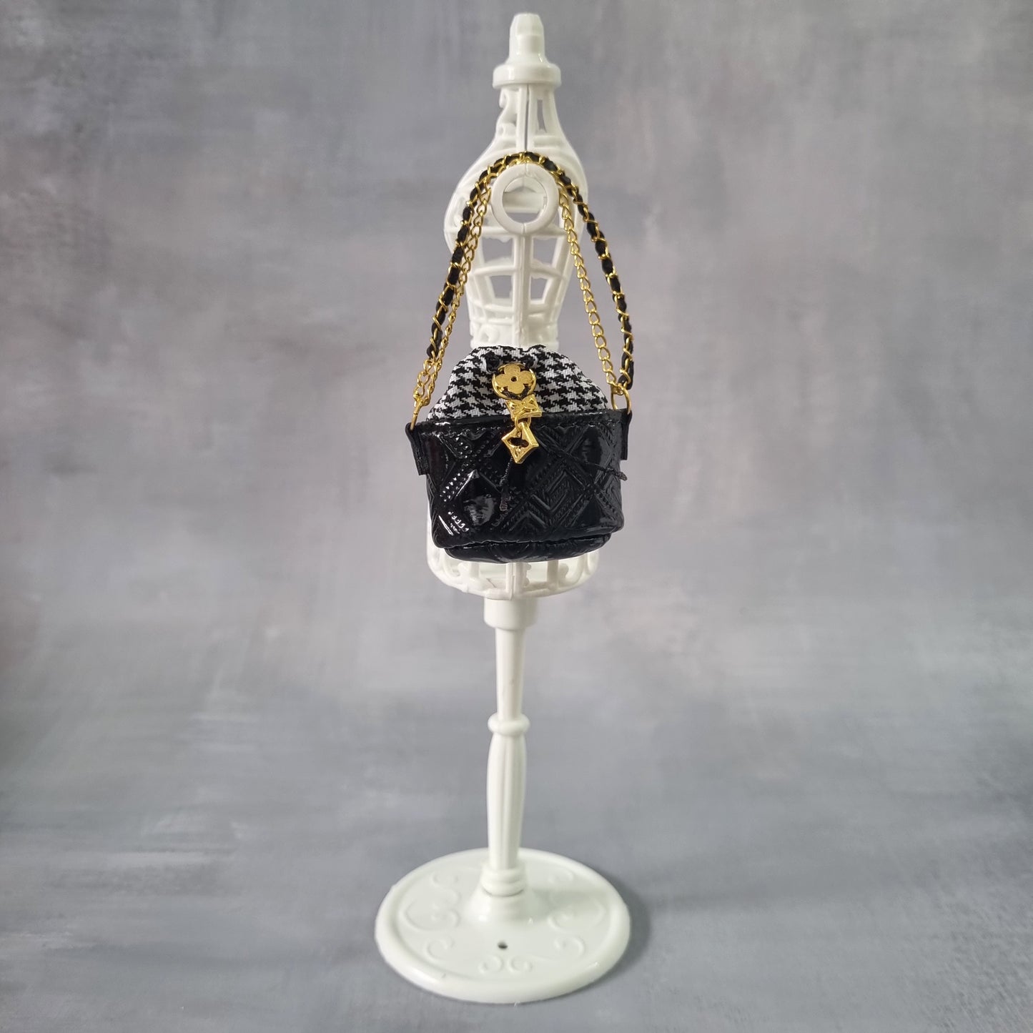 Black handbag For Barbie,  Blythe , 1/6 Bjd doll