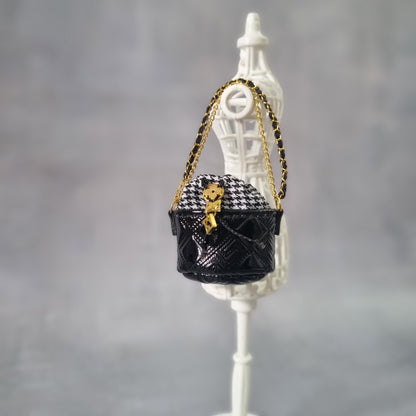 Black handbag For Barbie,  Blythe , 1/6 Bjd doll