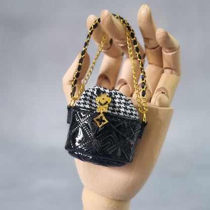 Black handbag For Barbie,  Blythe , 1/6 Bjd doll