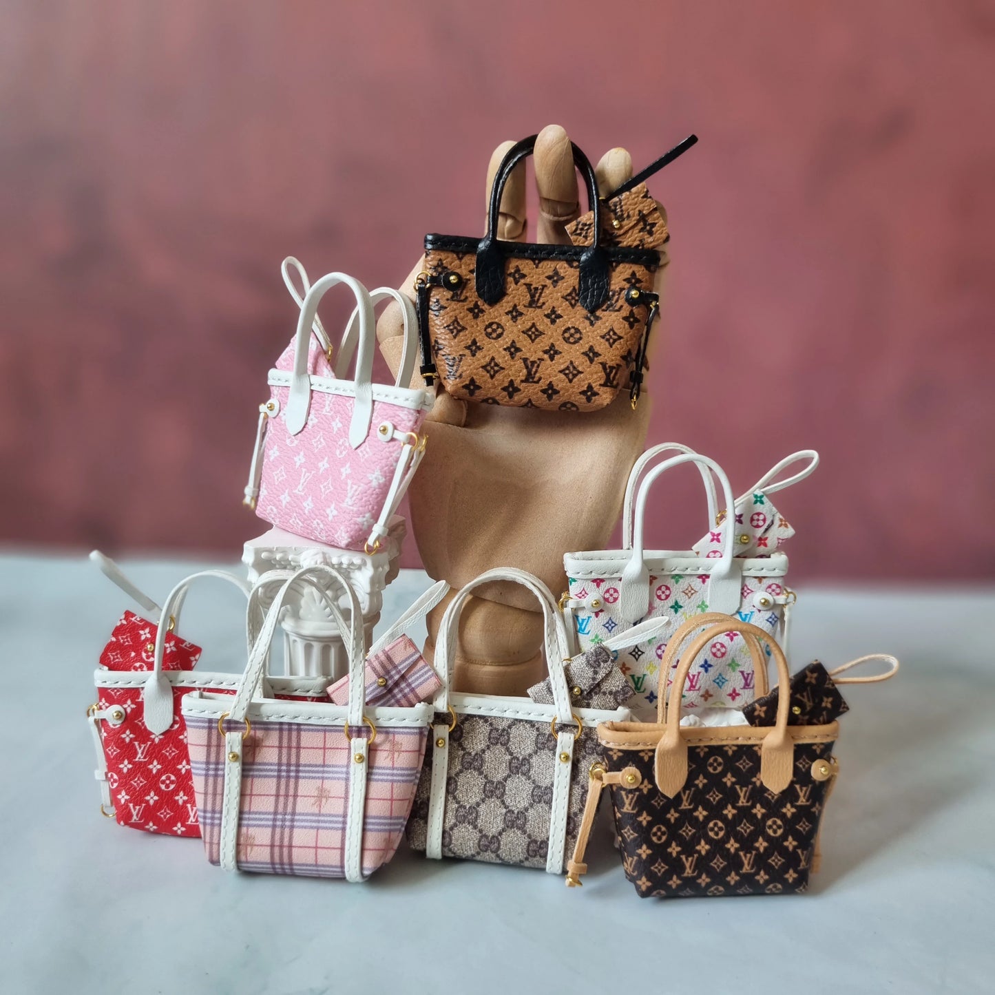 Collection Handbag and matching Wallet For Barbie,  Blythe , 1/6 Bjd doll
