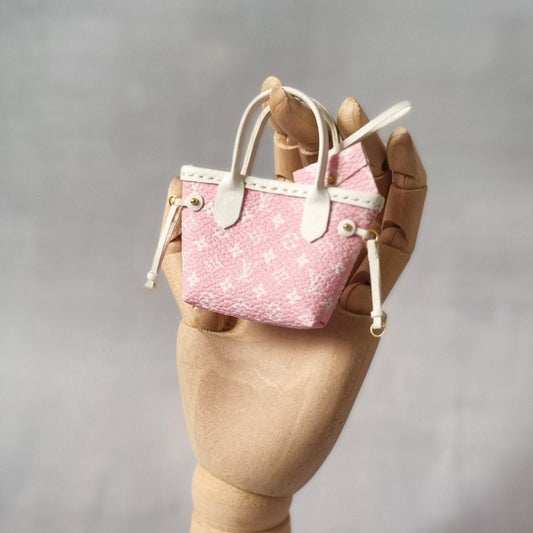 Pink Handbag and Wallet For Barbie,  Blythe , 1/6 Bjd doll with logo