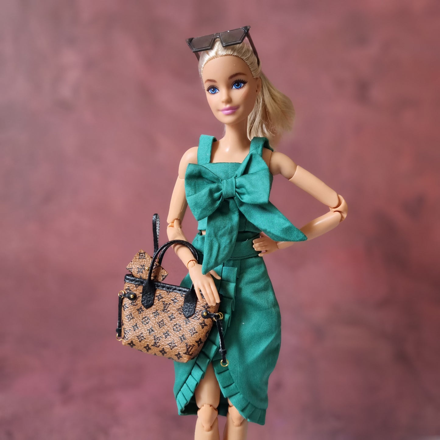 Handbag and Wallet For Barbie,  Blythe , 1/6 Bjd doll with logo