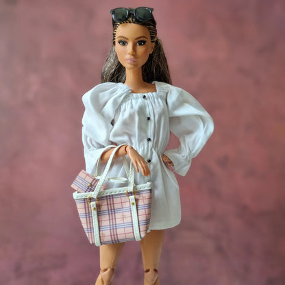 Collection Handbag and matching Wallet For Barbie,  Blythe , 1/6 Bjd doll