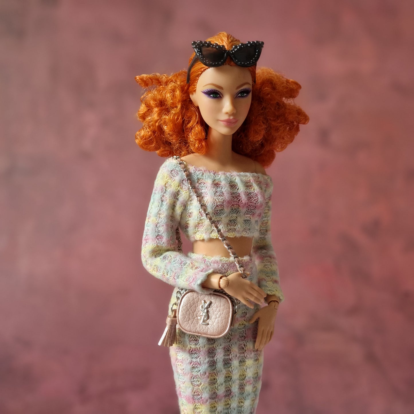 Box bag For Barbie,  Blythe , 1/6 Bjd doll