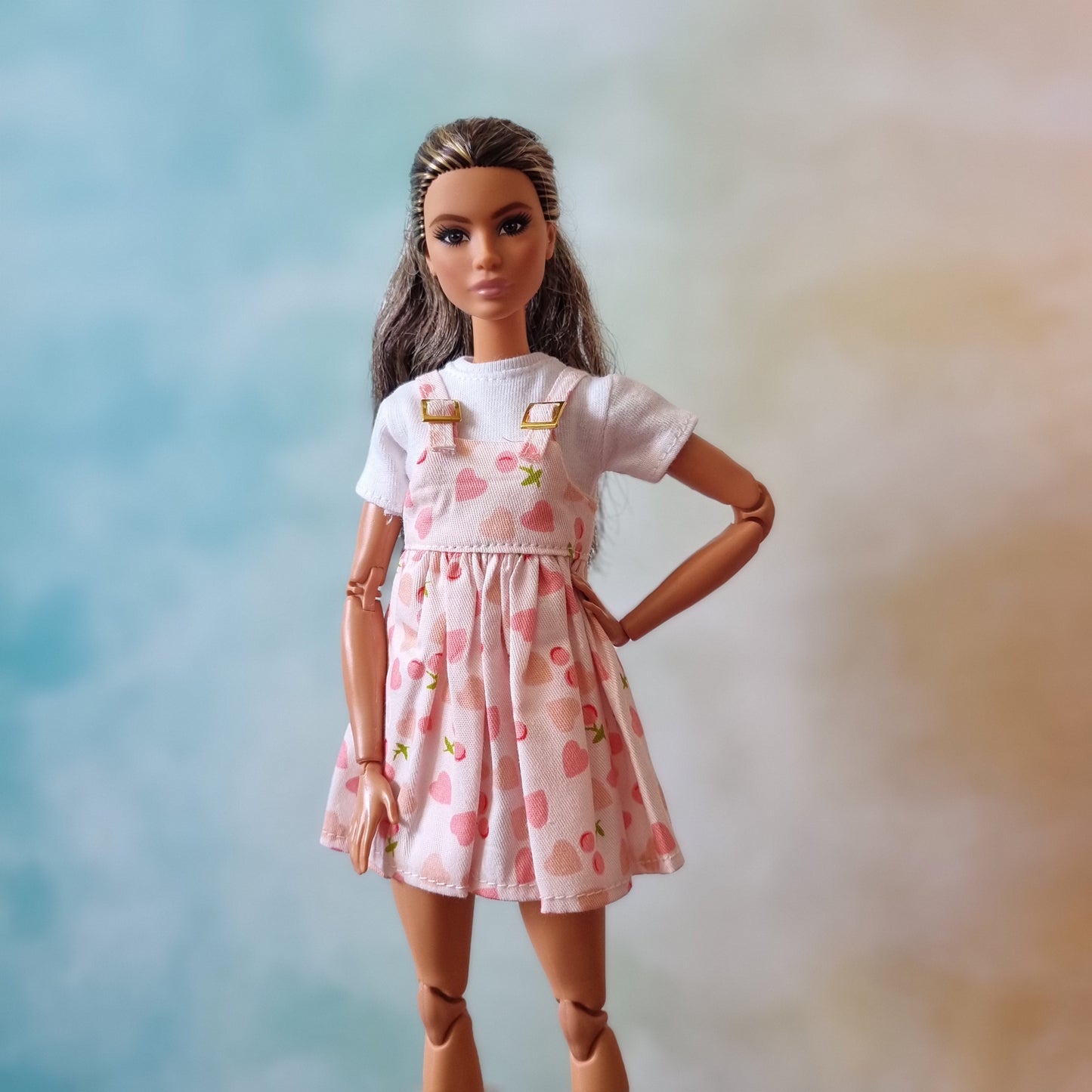 White shirt and Dress for Barbie