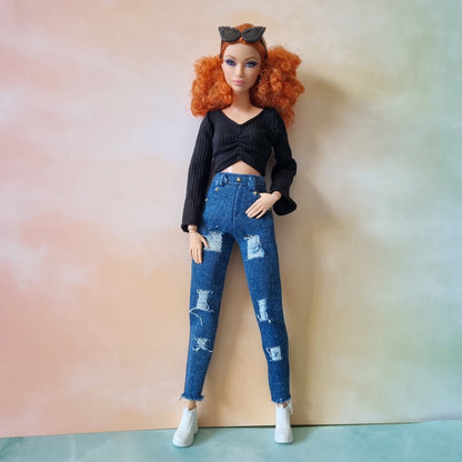 Clothes , Jean for Barbie doll