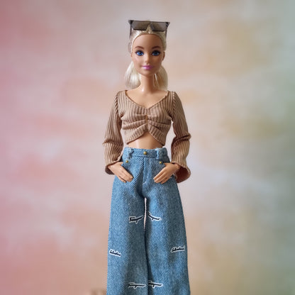 Clothes , Jean for Barbie doll