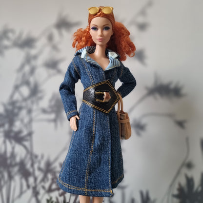 Jacket and dress for barbie , 11.5" doll , 1/6 doll