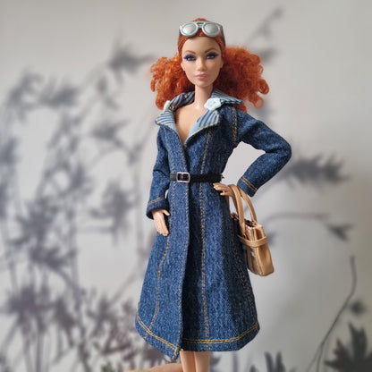 Jacket and dress for barbie , 11.5" doll , 1/6 doll