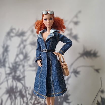 Jacket and dress for barbie , 11.5" doll , 1/6 doll