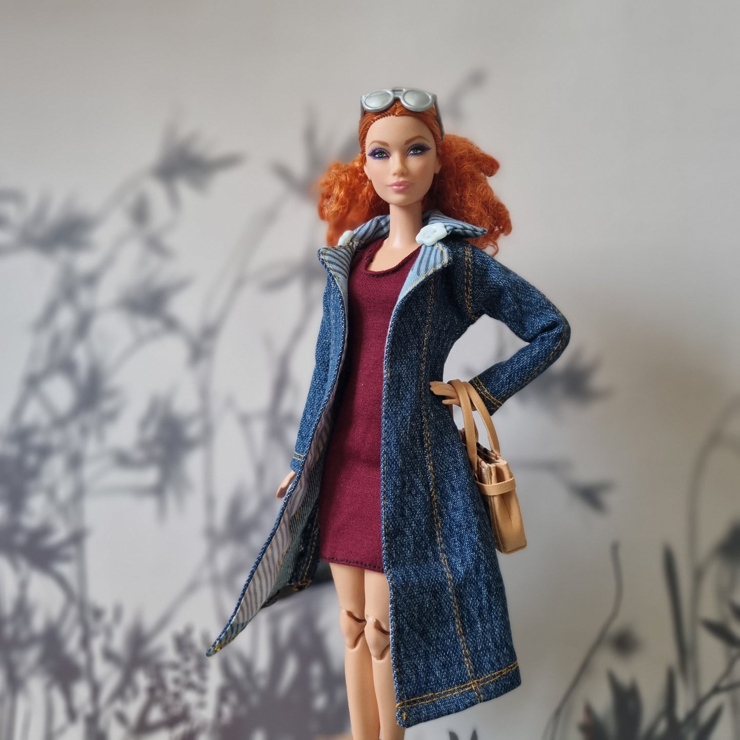 Jacket and dress for barbie , 11.5" doll , 1/6 doll