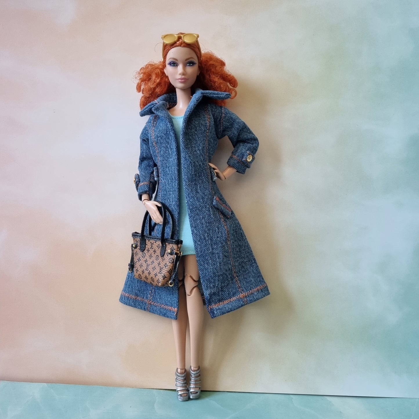 Jacket and dress for barbie , 11.5" doll , 1/6 doll