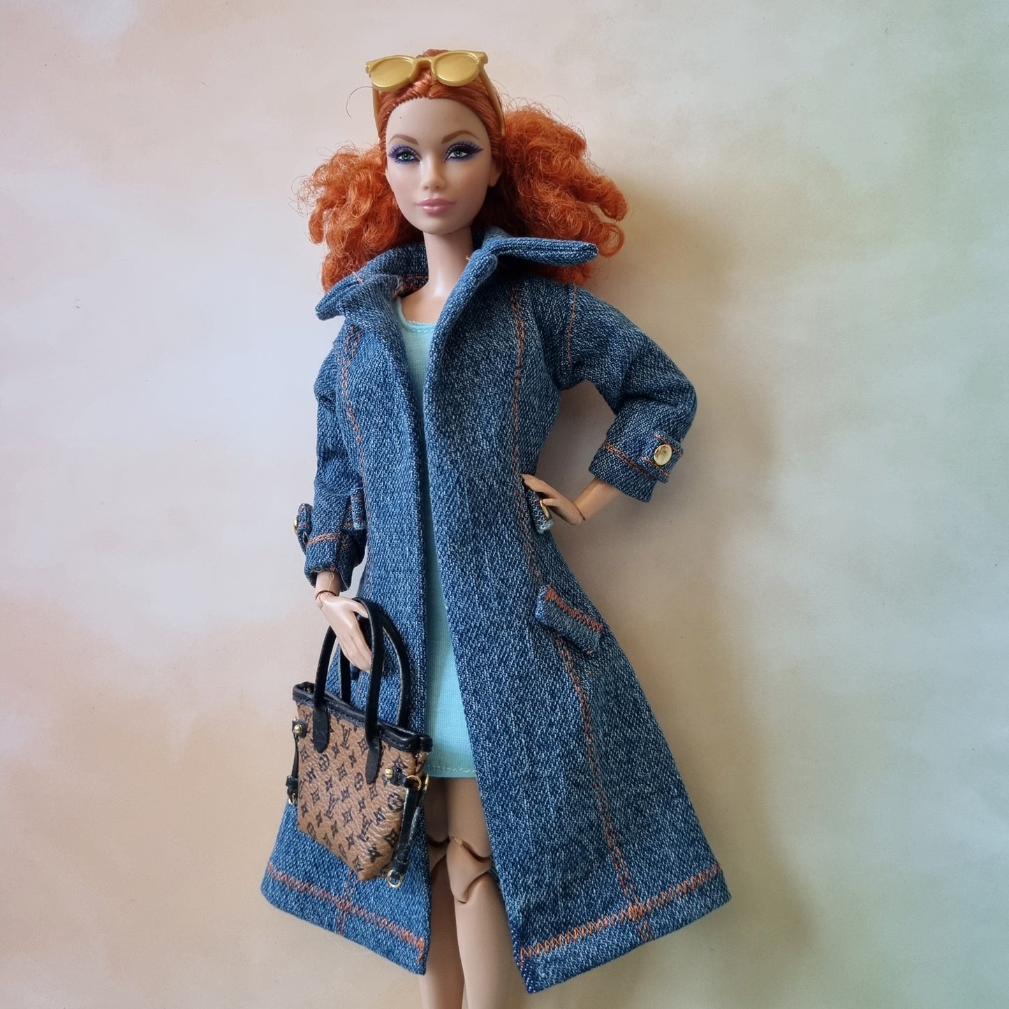 Jacket and dress for barbie , 11.5" doll , 1/6 doll