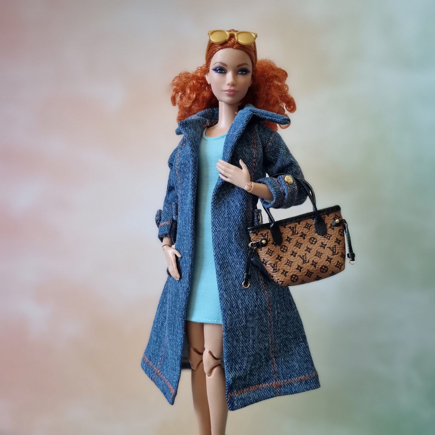 Jacket and dress for barbie , 11.5" doll , 1/6 doll