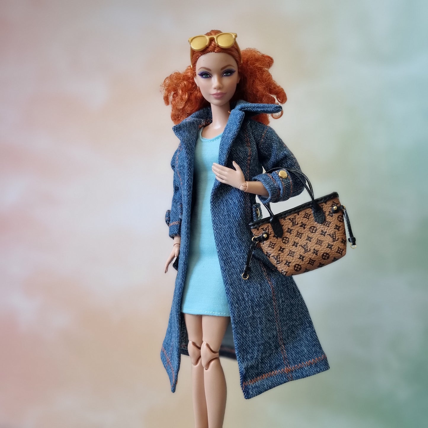 Jacket and dress for barbie , 11.5" doll , 1/6 doll