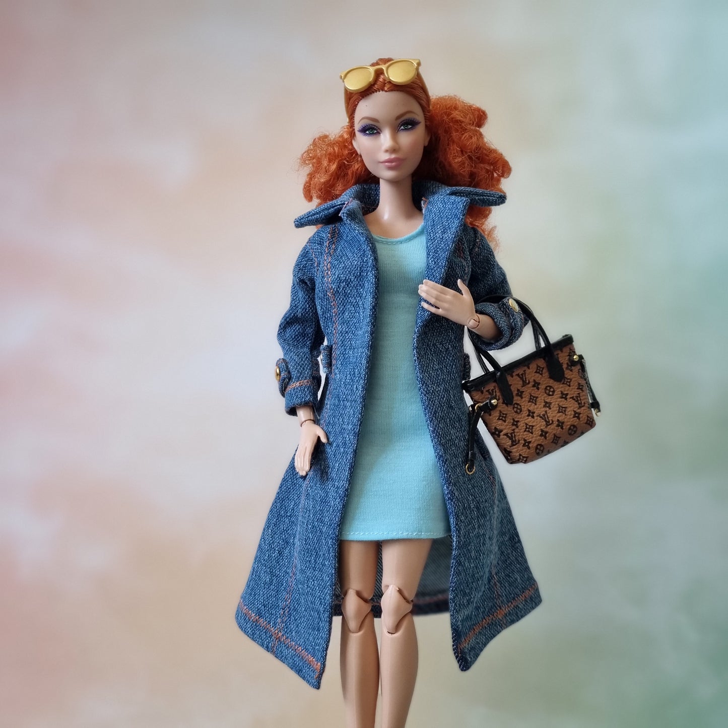 Jacket and dress for barbie , 11.5" doll , 1/6 doll