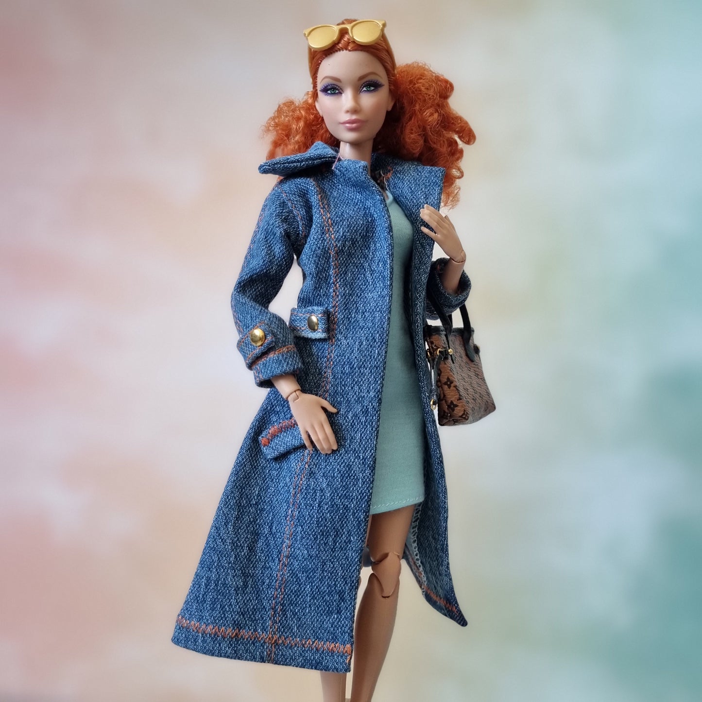 Jacket and dress for barbie , 11.5" doll , 1/6 doll