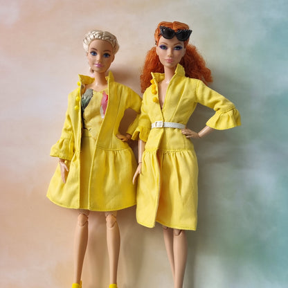 Coat and skirt for Barbie