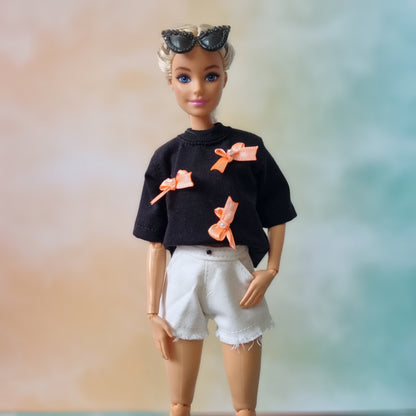 Skirt, Jean for Barbie doll