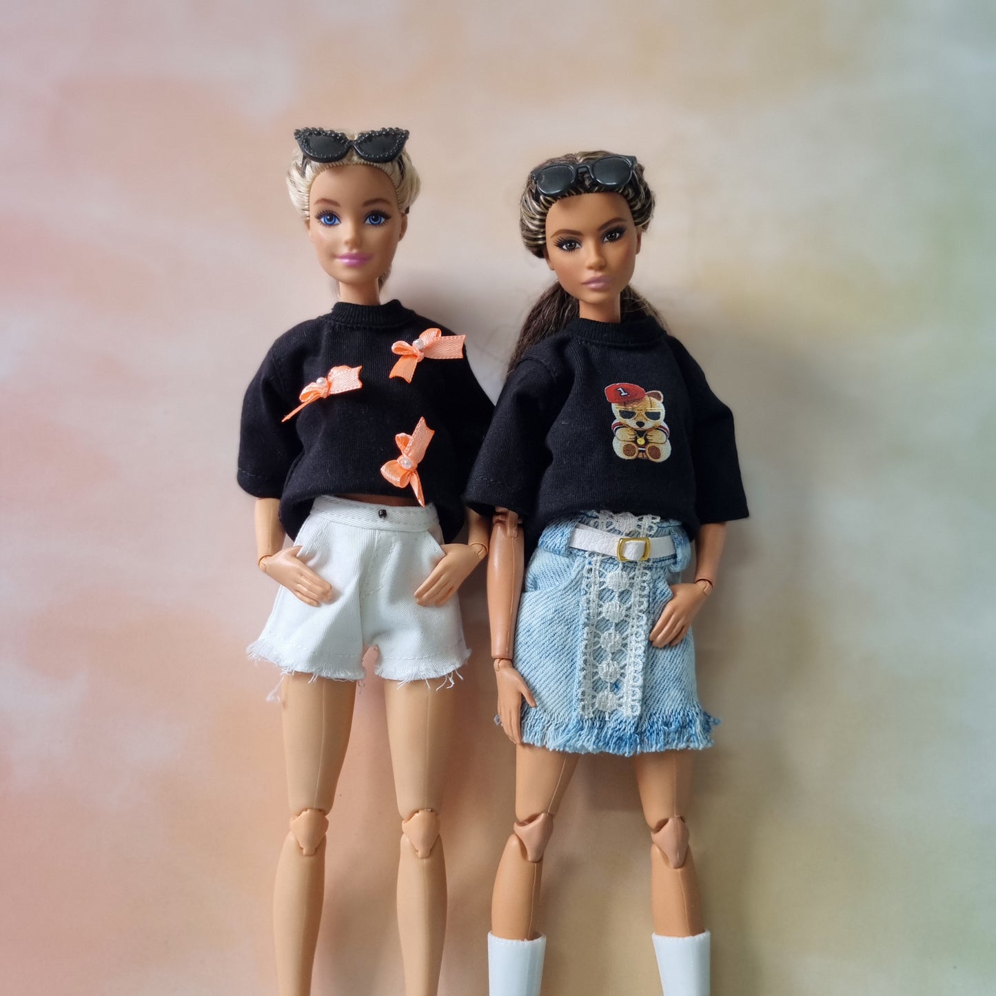 Skirt, Jean for Barbie doll