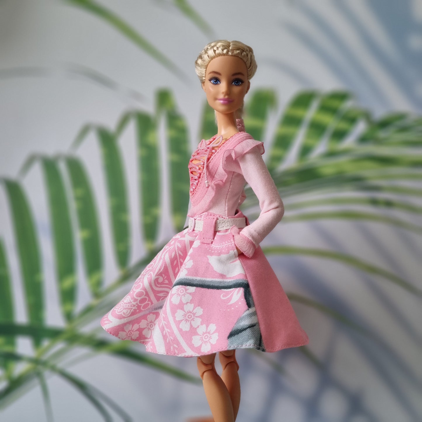 Skirt and body suit for Barbie doll