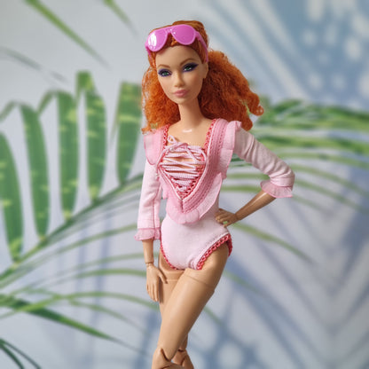 Skirt and body suit for Barbie doll