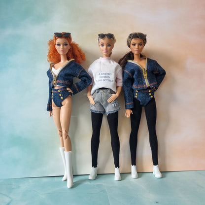 Clothes , Jean for Barbie doll