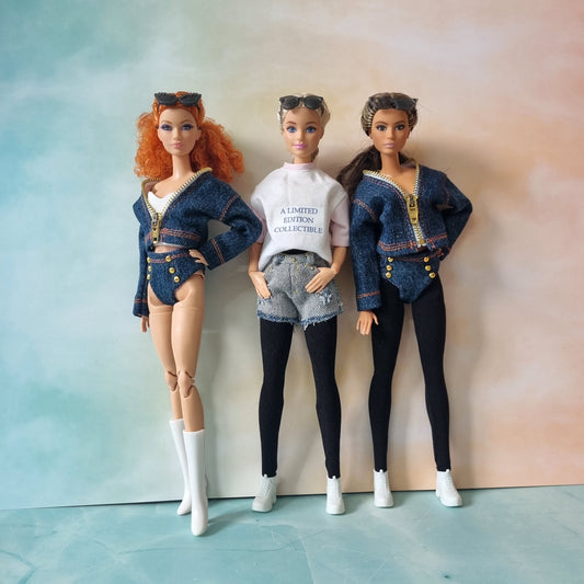 Clothes , Jean for Barbie doll