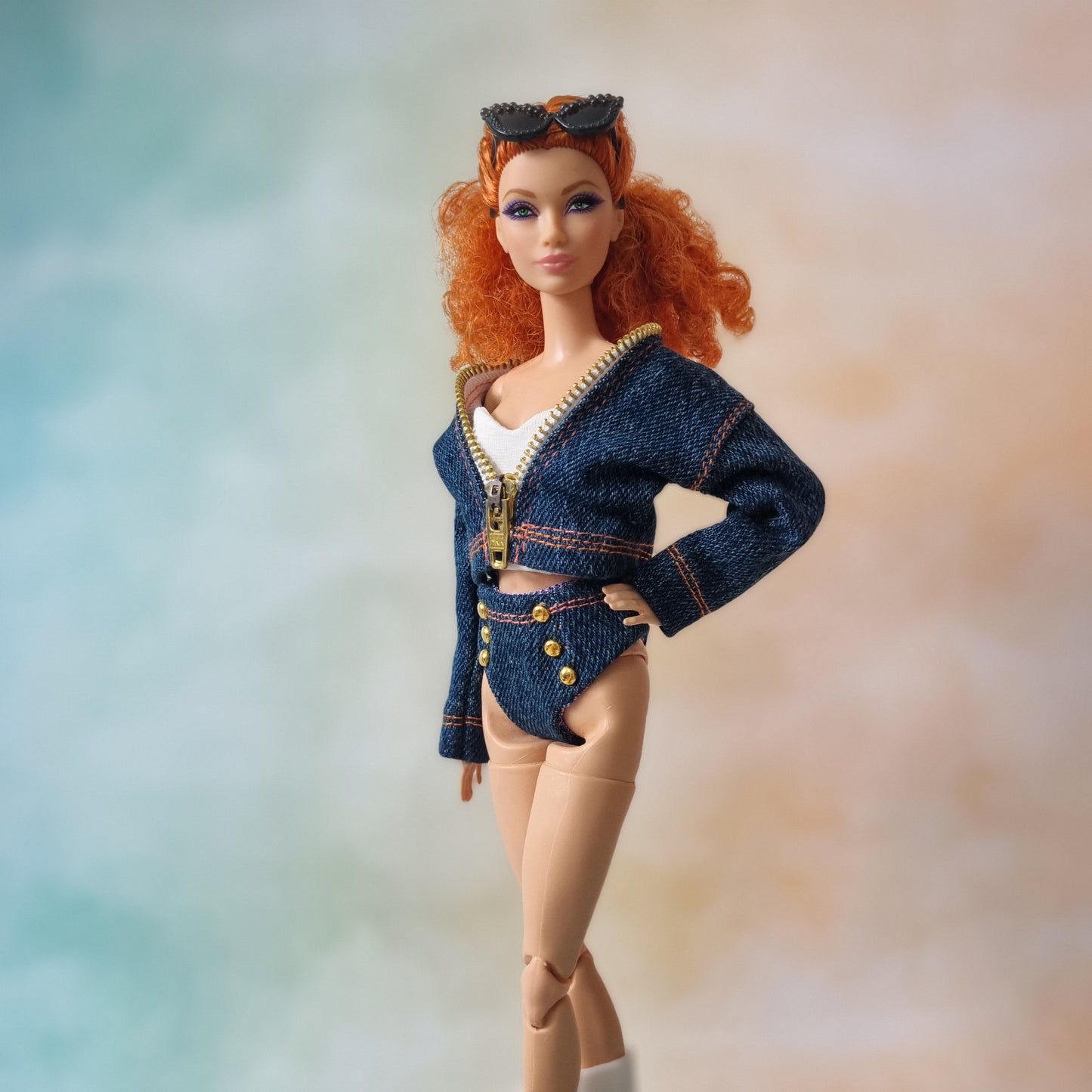 Clothes , Jean for Barbie doll