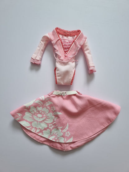 Skirt and body suit for Barbie doll