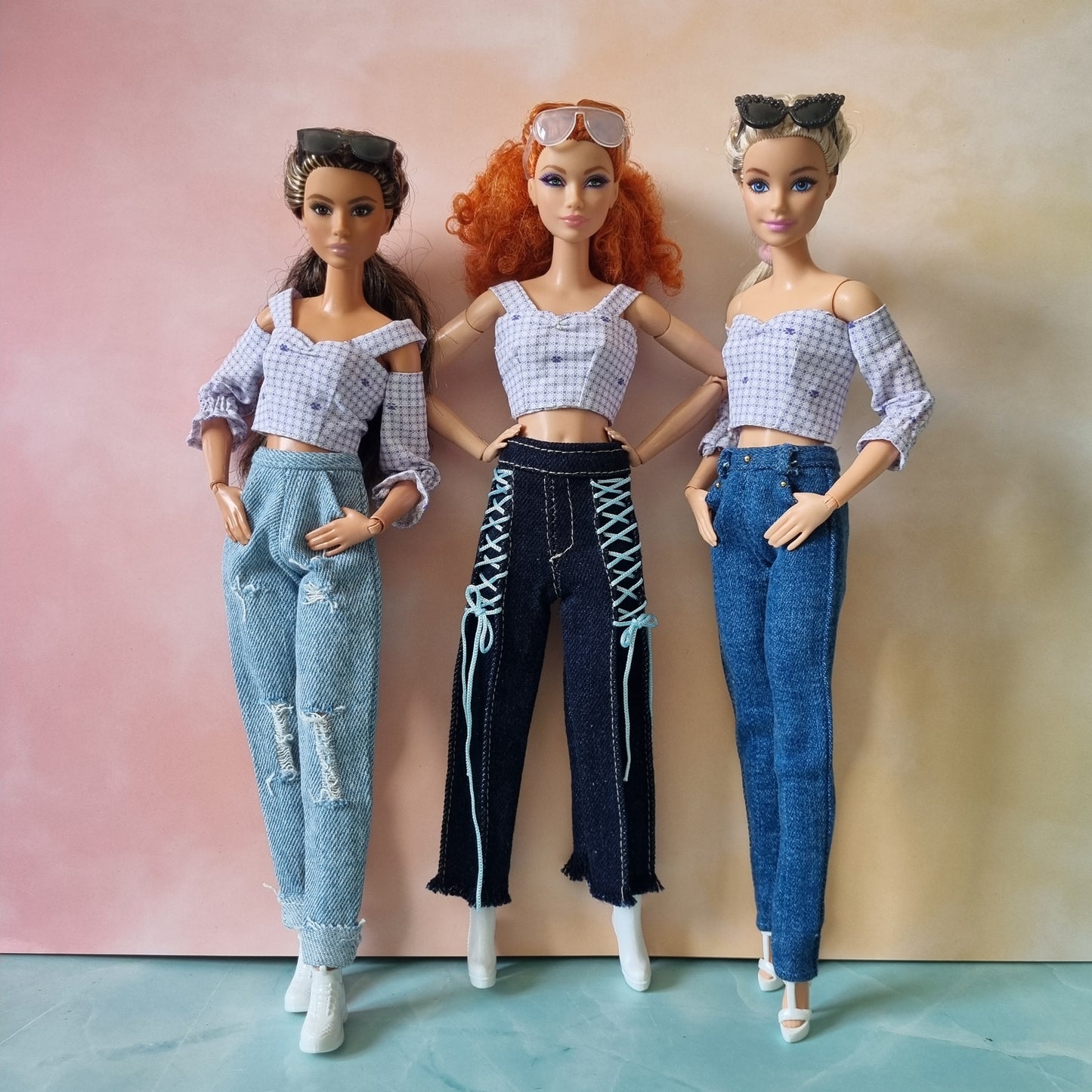 Clothes , Jean for Barbie doll