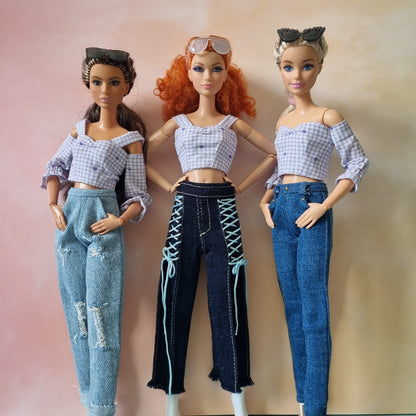 Clothes , Jean for Barbie doll