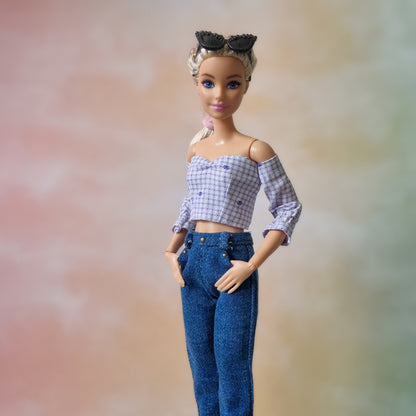 Clothes , Jean for Barbie doll