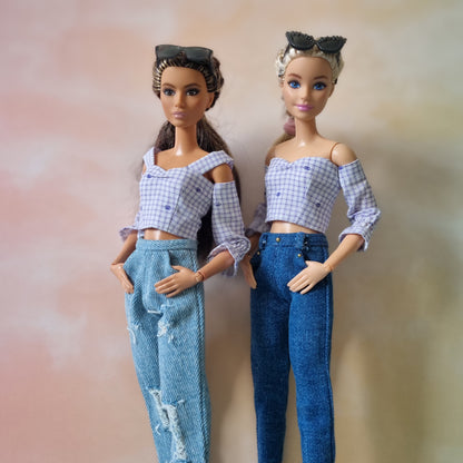 Clothes , Jean for Barbie doll