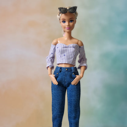 Clothes , Jean for Barbie doll