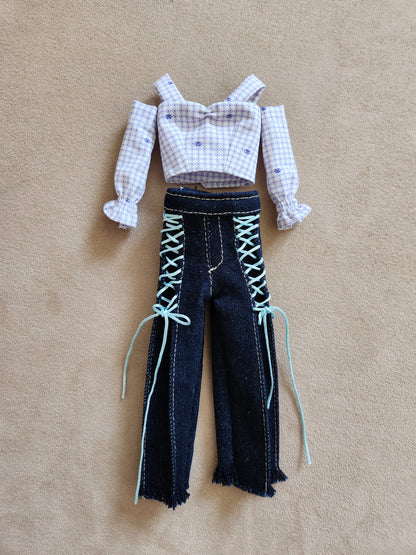 Clothes , Jean for Barbie doll