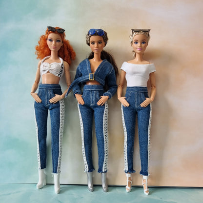 Clothes , Jean for Barbie doll