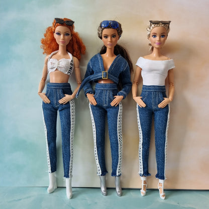 Clothes , Jean for Barbie doll