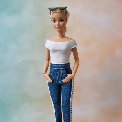 Clothes , Jean for Barbie doll